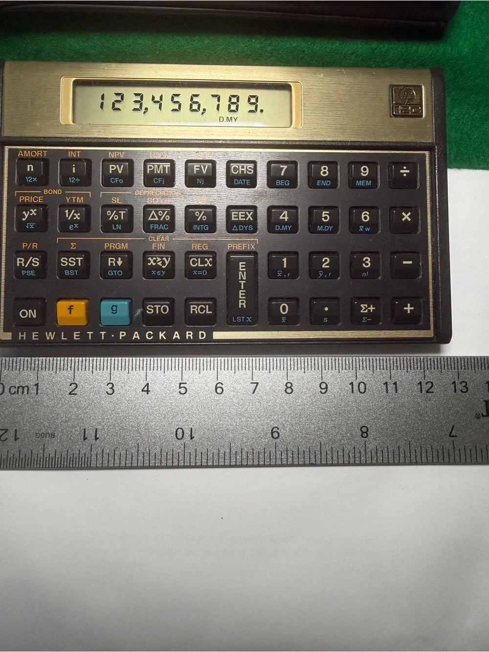 Vintage 80s HP 12C Financial Calculator w/ Case Working